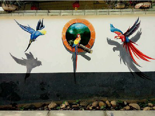 双江视觉错位-3D墙绘设计