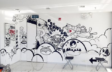 双江手绘墙并非传统涂鸦。