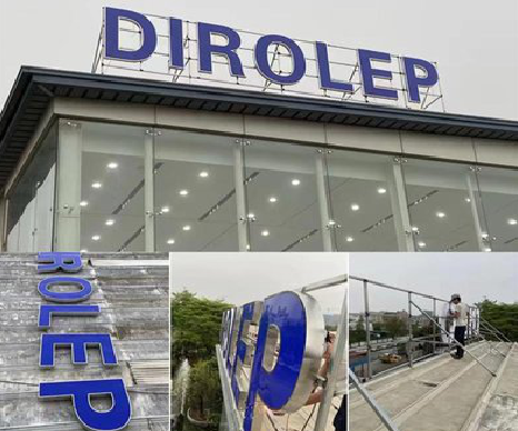 双江楼顶发光字安装的注意事项。